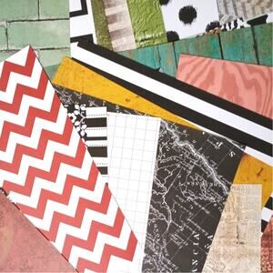 Scrapbook Destash paper pack 80+ sheets